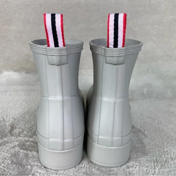 Hunter Boots Womens Size 8 Gray Play Short Rain Ankle Rubber Waterproof NEW - Picture 7 of 10